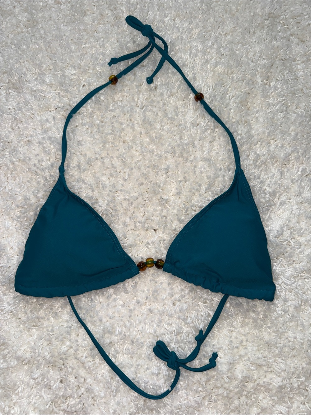 SHEIN Women’s Teal Triangle Swim Top